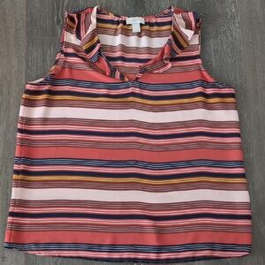 LOFT Multicolor Striped Dress Top